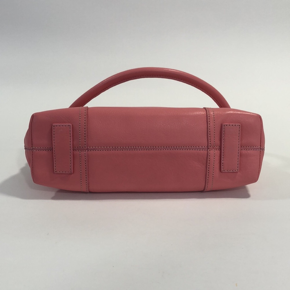 Ann Taylor pink leather purse 👛 silver hardware - Picture 3 of 6